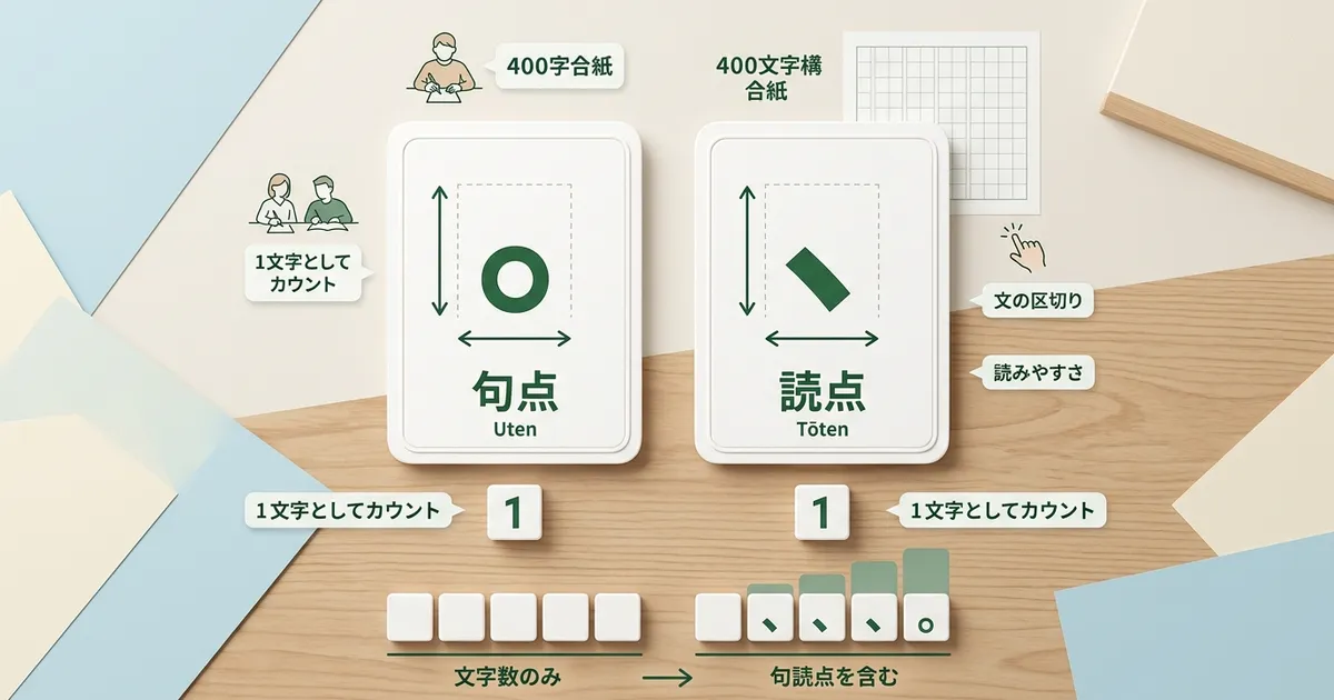 句読点の使い方と文字数カウント