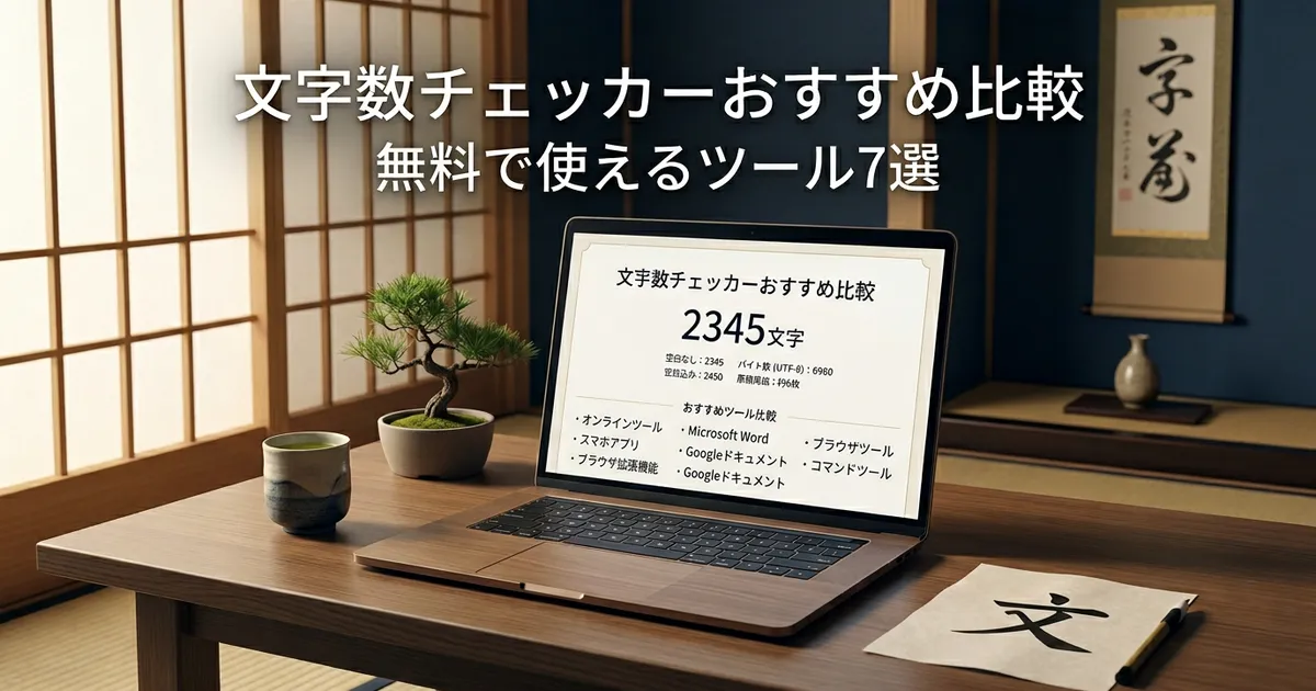 文字数チェッカーおすすめ比較