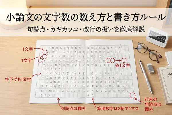 小論文の文字数の数え方