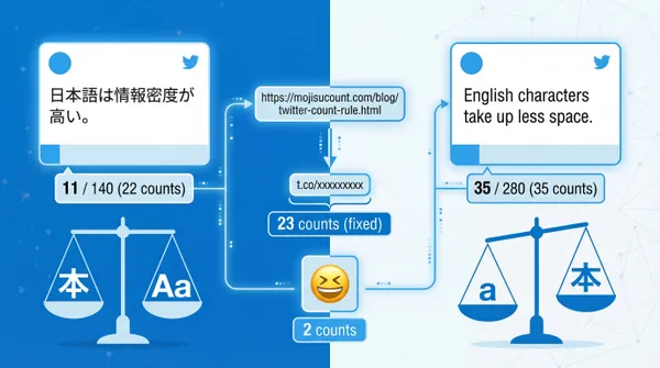 Twitter(X)の文字数カウントルールを解説